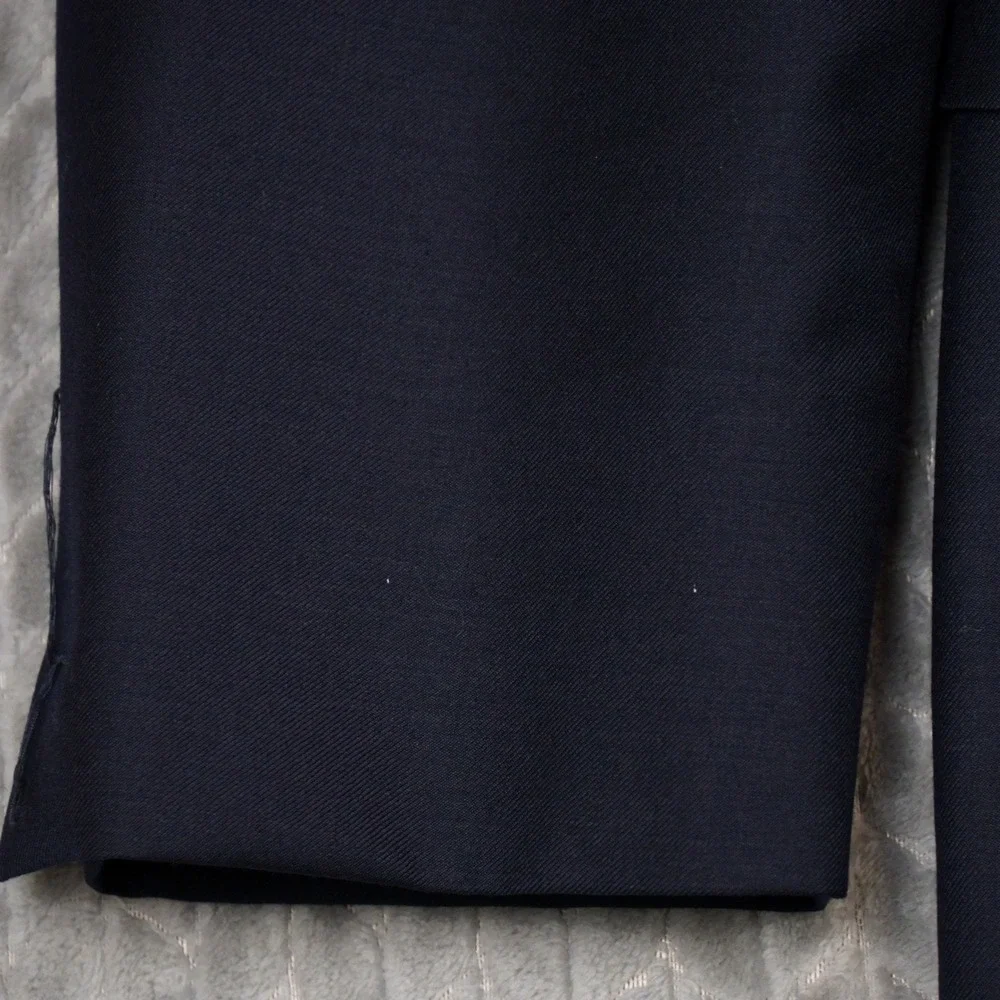 Lauren Ralph Lauren Blazer Men 42L Navy Gold Button Wool Blend Sport Coat (Fair)